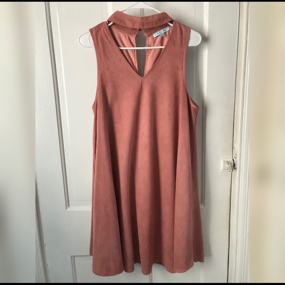 Neck Cut-Out Swing Dress